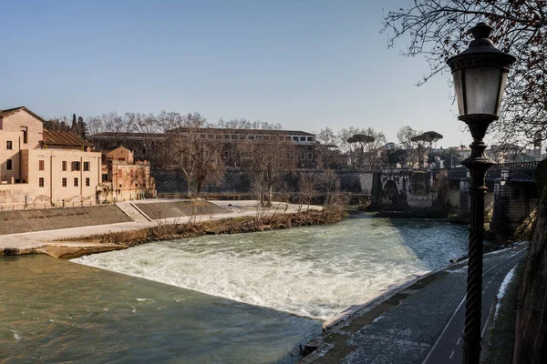 Vista Río Tíber Roma —  Fotos de Stock