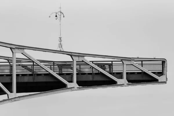 Liepaja Daki Eski Kaldırma Köprüsünün Detayları — Stok fotoğraf