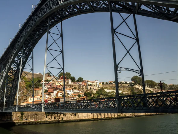Portugal Porto September Porto Second Largest City Portugal View Bridge — Stock Photo, Image