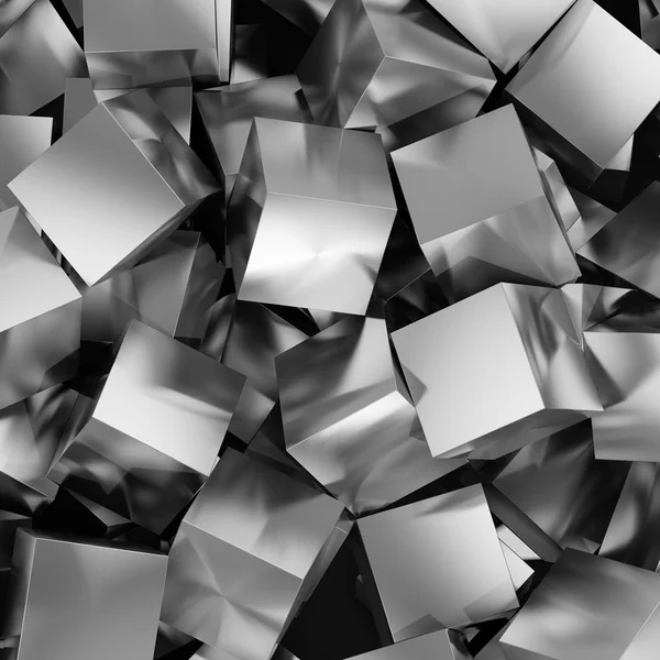 Background from metallic cubes — Stock Photo, Image