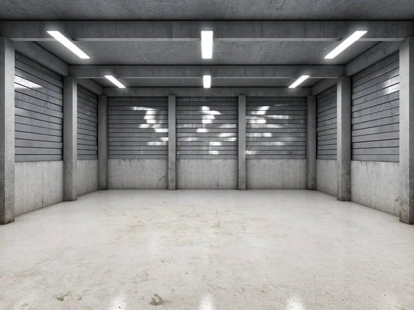 Espace ouvert garage vide — Photo