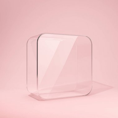 Boş markalı cam kutusu