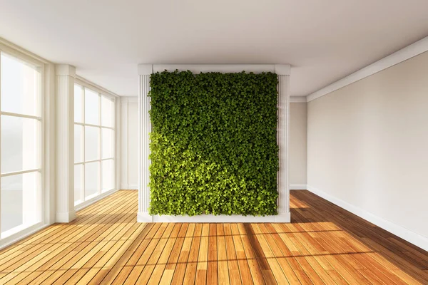 Vertikal trädgård i modern interiör — Stockfoto