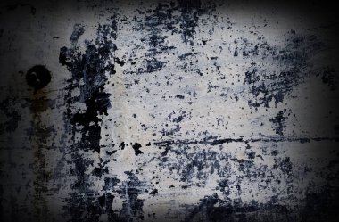 Dramatik grunge ile siyah su sıçramalarına ve çizikler, grunge tasarım için arka plan beyaz renk duvar boyalı