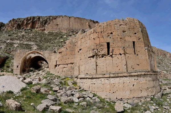 Opuszczone ruiny kościoła w Europie Cappadocia, Turcja, — Zdjęcie stockowe