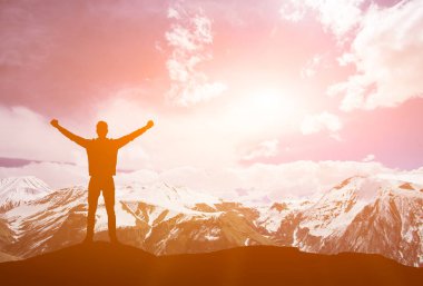 kazanan Dağı'nın tepesinde