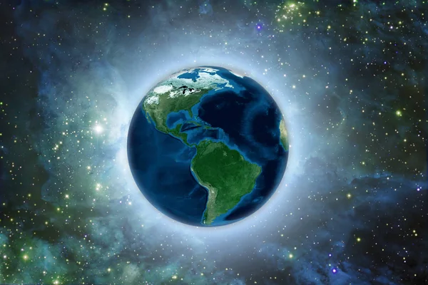 Pianeta Terra. Elementi di questa immagine forniti dalla NASA — Foto Stock