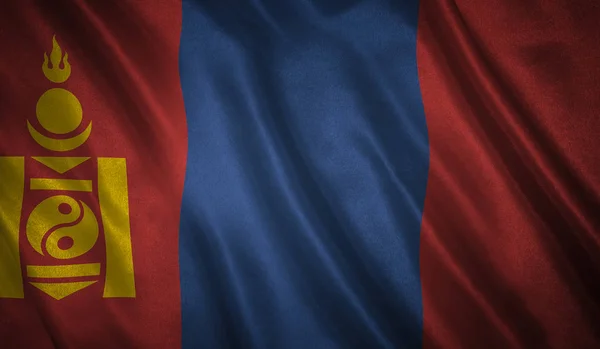Flag of the Mongolia — Stock Photo, Image