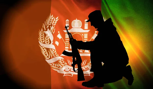 Flag of the Afghanistan — Stock Photo, Image