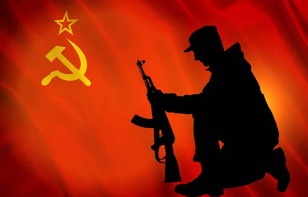 Flag of the Union of Soviet Socialist Republics. — Stock Photo, Image