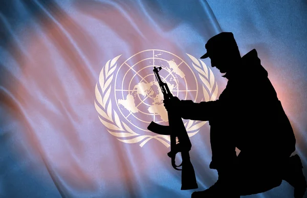 유엔의 깃발. — 스톡 사진