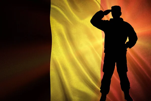 Belgium zászlaja. — Stock Fotó