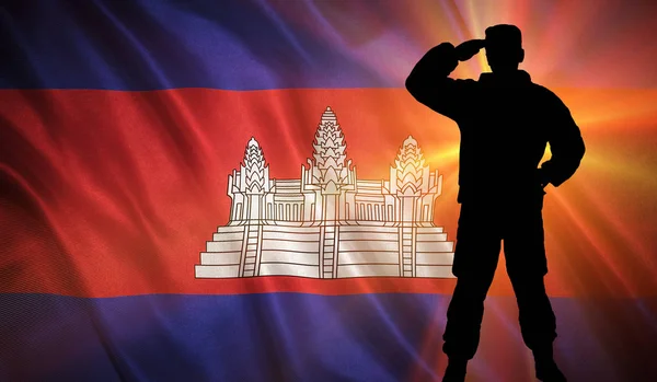 Flag of the Cambodia — Stock Photo, Image