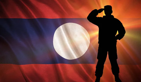 Flag of the Laos — Stock Photo, Image