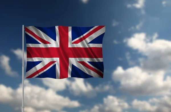 Hivatalos brit zászló, az Egyesült Királyság aka Union Jack — Stock Fotó