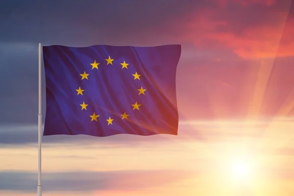 European Union flag , EU flag — Stock Photo, Image