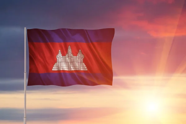 Flag of the Cambodia — Stock Photo, Image