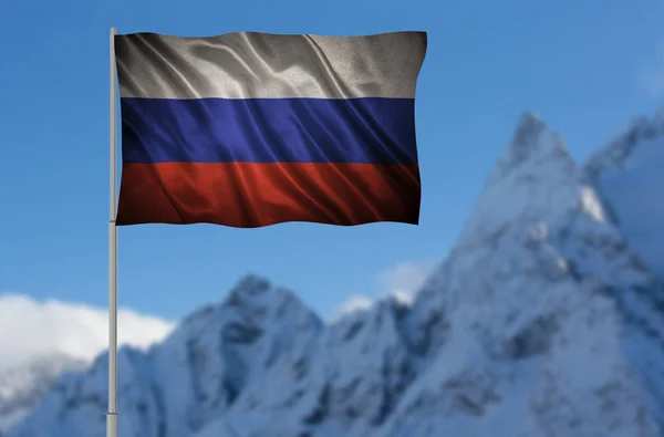 Vlag van Rusland — Stockfoto