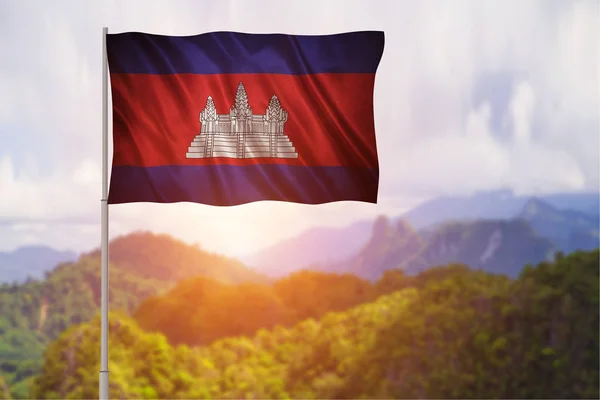 Flag of the Cambodia — Stock Photo, Image