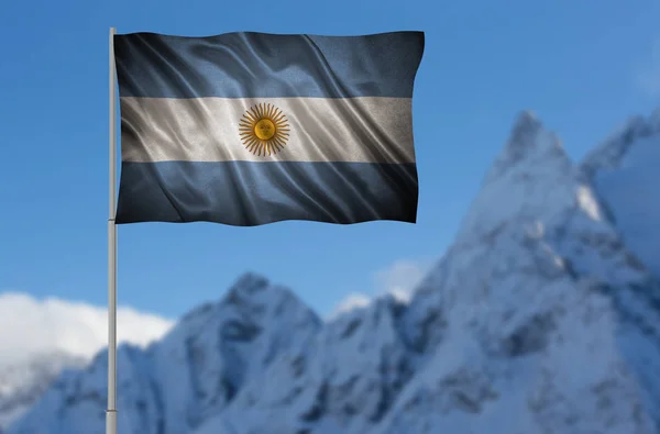 Argentinas flagg — Stockfoto