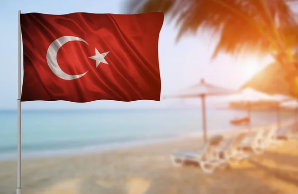 Bandera de Turkey —  Fotos de Stock