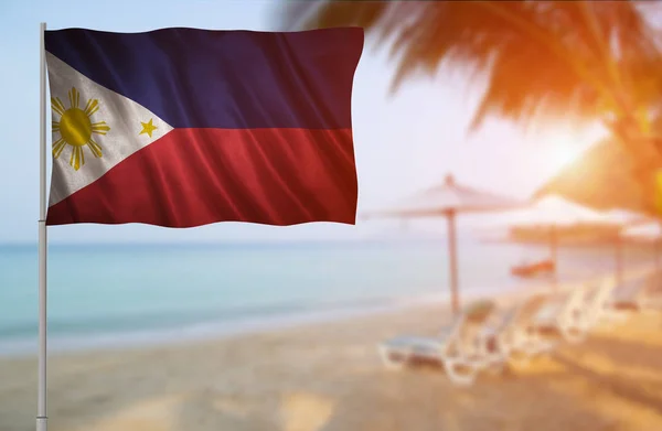 Flagge der Philippinen — Stockfoto