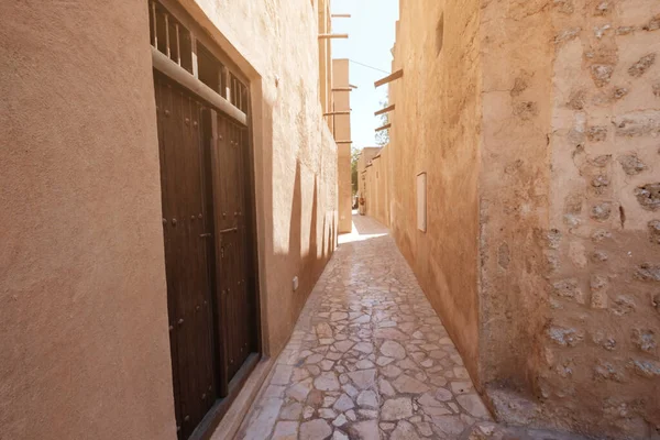 Παλιό Ντουμπάι. Παραδοσιακοί αραβικοί δρόμοι στην ιστορική — Φωτογραφία Αρχείου
