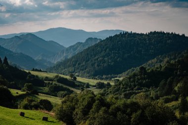Slovakya 'da yaz dağı manzarası, seyahat kavramı