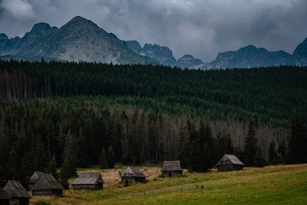Útvonal keresztül Gasienicowa völgyben Tatry hegyek, Lengyelország — Stock Fotó