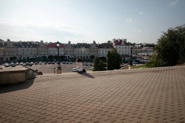 Lublin, polen - 5. August 2019: lublin Altstadt, polen. Straße und alte bunte Gebäude in der Altstadt von Lublin. — Stockfoto