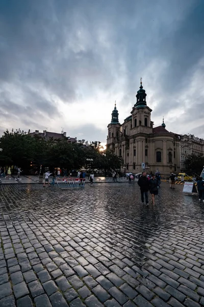 Praga, Czechy - 11.08.2019., Piękne ulice i łuk — Zdjęcie stockowe