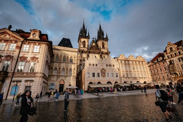 Prague, Czech Republic - 11.08.2019., Beautiful streets and arch — Stock Photo, Image