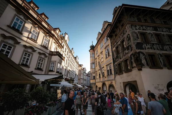 Praag, Tsjechië - 10.08.2019. De architectuur van de oude stad o — Stockfoto