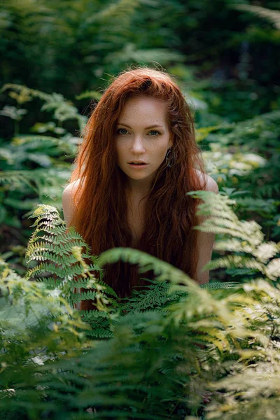 Fantasy Fairy Tale Forest, Fairytale Nature Goddess, — Stock Photo, Image