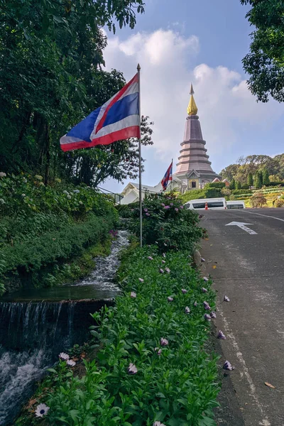 King Queen Pagoda Doi Inthanon Chiangmai Thailand Naphamethinidon Naphaphonphumisiri Two — Stock Photo, Image