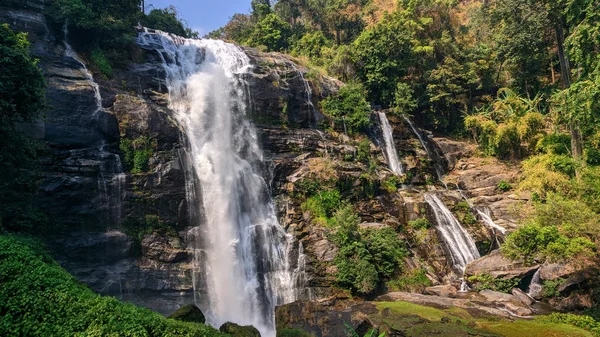 Wachirathan Waterfall Doi Inthanon National Park Mae Chaem District Chiang — Stock Photo, Image