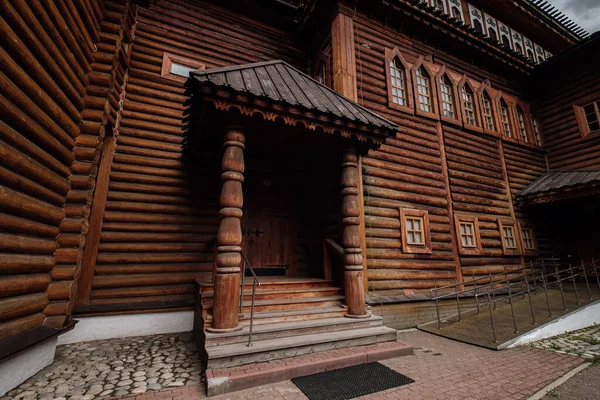 Palais Bois Tsar Russe Alexei Mikhaïlovitch Romanov Printemps Nuage Jour — Photo