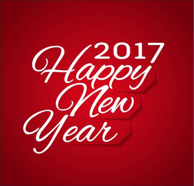 Mutlu yeni yıl kutlama tebrik kartı