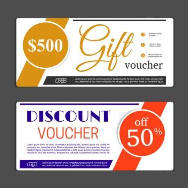 Hediye çeki şablonu. Alışveriş kartları, indirim c kullanmak olabilir