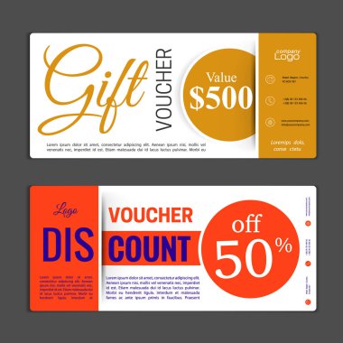 Hediye çeki şablonu. Alışveriş kartları, indirim c kullanmak olabilir