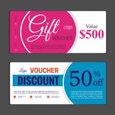 Hediye çeki şablonu. Alışveriş kartları, indirim c kullanmak olabilir