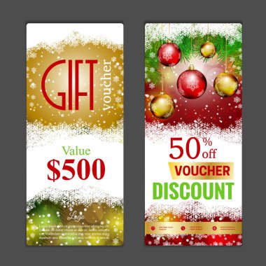 Hediye çeki şablonu. Alışveriş kartları, indirim c kullanmak olabilir