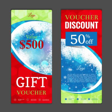 Hediye çeki şablonu. Alışveriş kartları, indirim c kullanmak olabilir