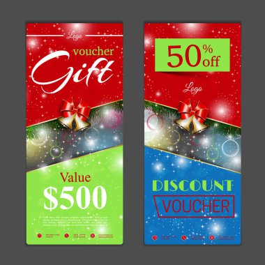 Hediye çeki şablonu. Alışveriş kartları, indirim c kullanmak olabilir