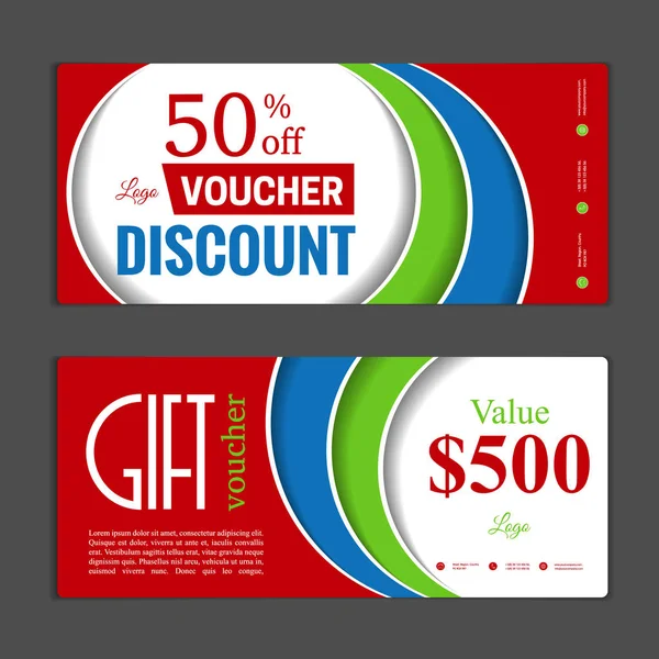 Hediye çeki şablonu. Alışveriş kartları, indirim c kullanmak olabilir