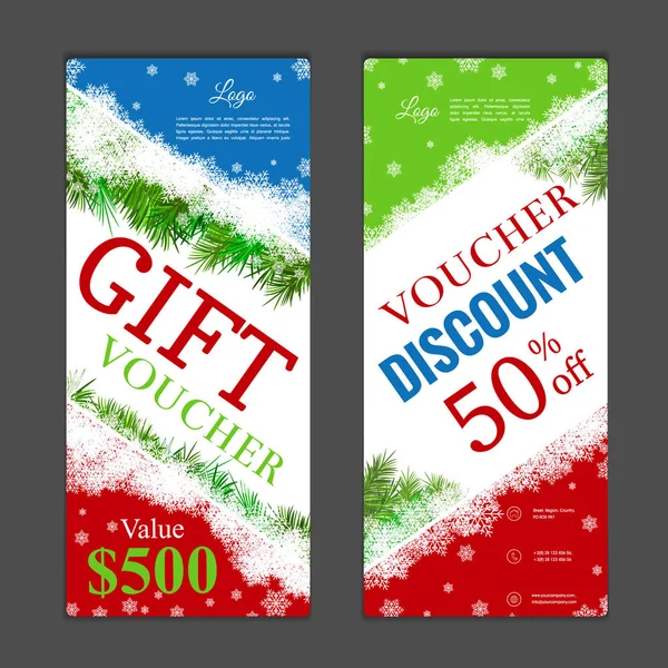 Hediye çeki şablonu. Alışveriş kartları, indirim c kullanmak olabilir