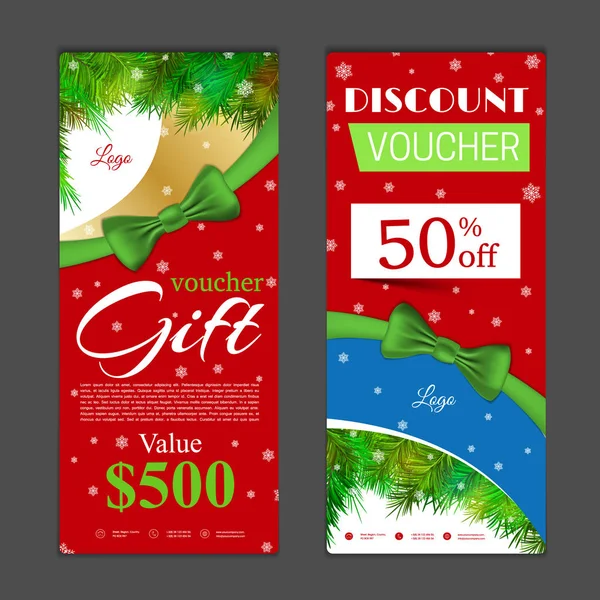 Hediye çeki şablonu. Alışveriş kartları, indirim c kullanmak olabilir