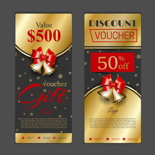 Hediye çeki şablonu. Alışveriş kartları, indirim c kullanmak olabilir