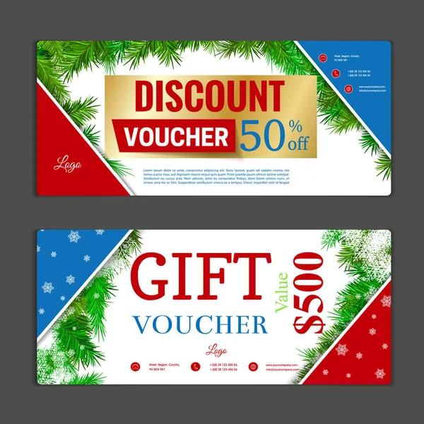 Hediye çeki şablonu. Alışveriş kartları, indirim c kullanmak olabilir