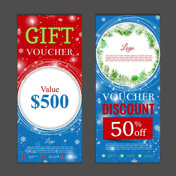 Hediye çeki şablonu. Alışveriş kartları, indirim c kullanmak olabilir